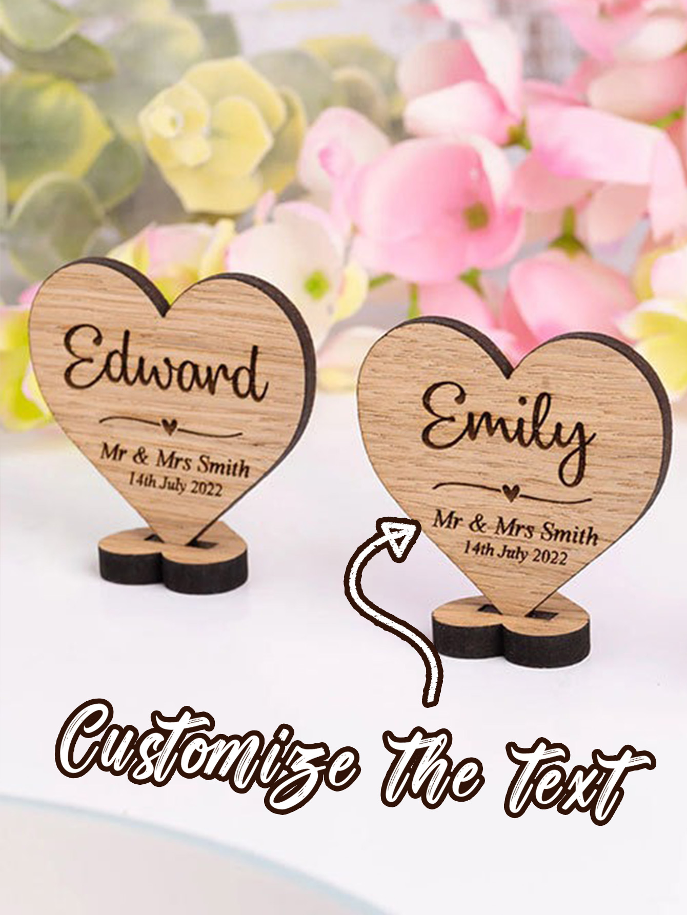 Personalized Wooden Wedding Plaque  Decoration